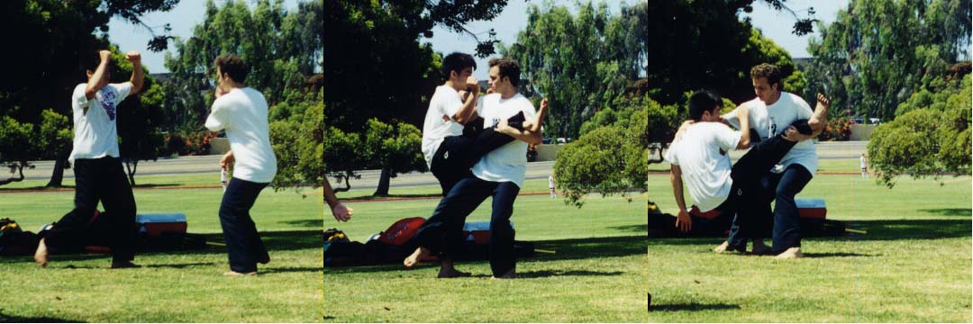 Part of the workout consists of partner exercises which are carefully controlled.